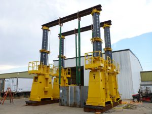J&R Engineering LIFT-N-LOCK® Hydraulic Gantry - 1400 Series Load Test